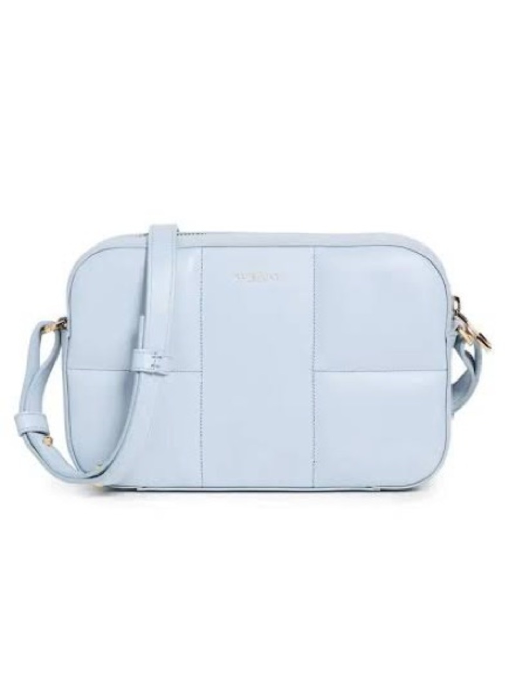 DeMellier Quilted Panel Crossbody in Baby Blue